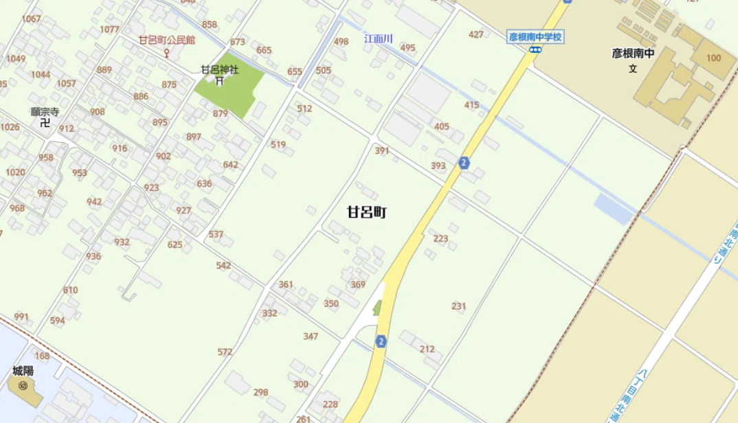 彦根市甘呂町