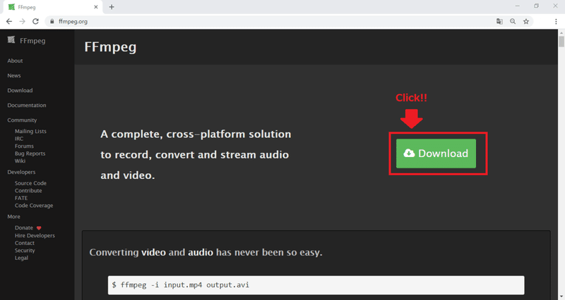 0a_ffmpeg公式サイト