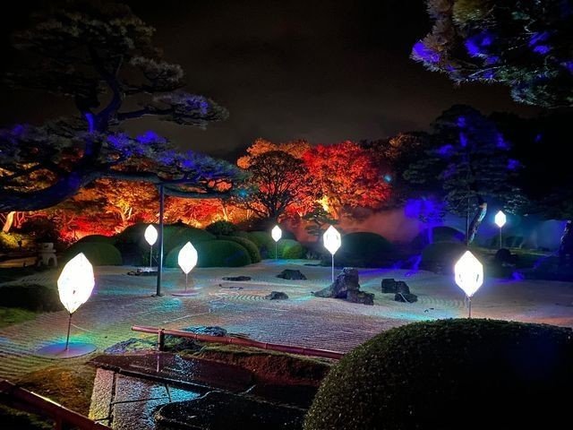 大根島 由志園のイルミネーション 大山ゲストハウス寿庵 Note