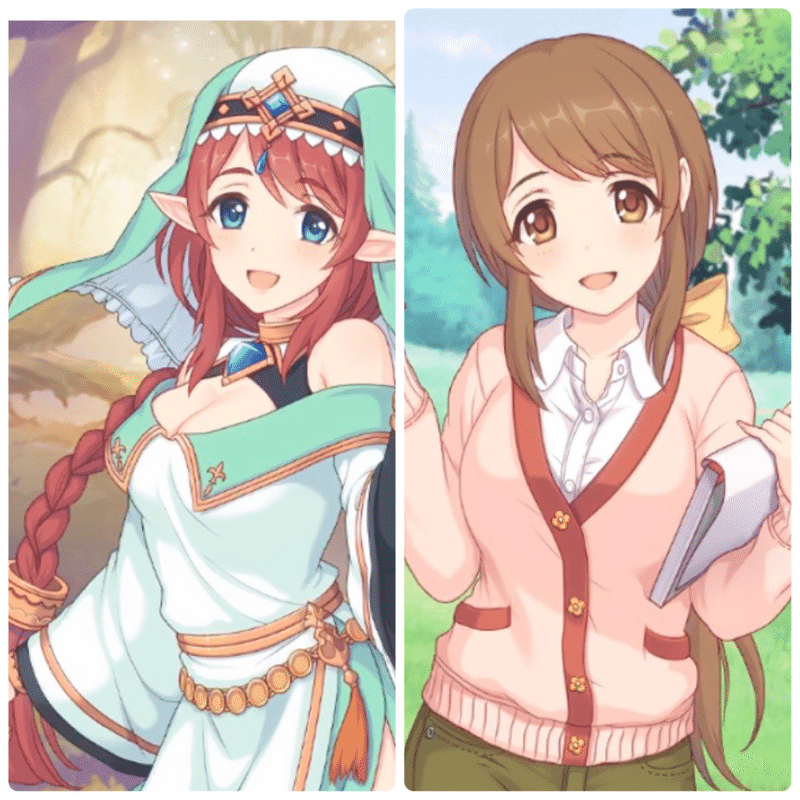 ネタバレ注意 プリコネキャラの本編の世界と 夢 の見た目の比較 マオ Note