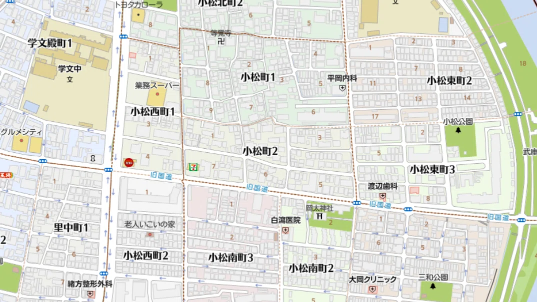 西宮市小松町