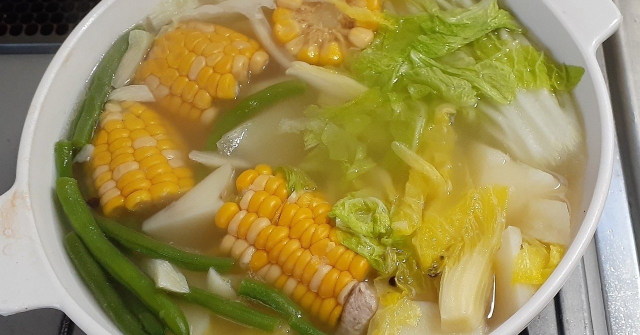 レシピ 風邪気味の日にもってこいのスープ ニラガ さんと酢 フィリピン 日本ファミリーのママ Note