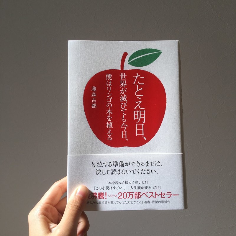 昨日でも明日でもなく今を生きる たとえ明日 世界が滅びても今日 僕はリンゴの木を植える 瀧森古都 Sleepy Fish Note