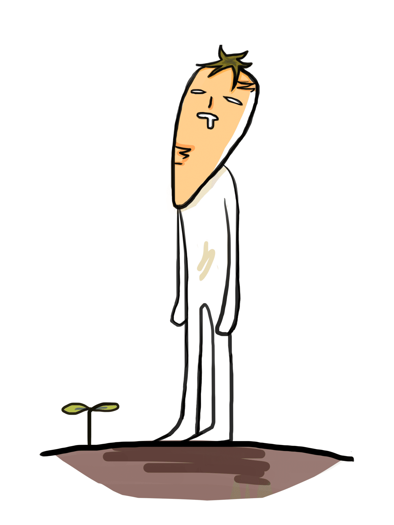 久々に絵を描いたらペンがぷるぷる震えてびっくりしました 最近はアプリとかですぐ色塗りできて便利ですね やる気のないにんじん おばた Note