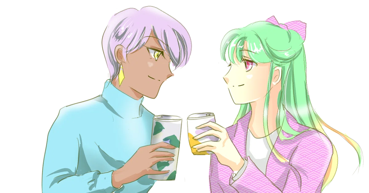 ベルとティリー乾杯