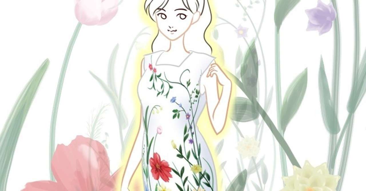 ワンピース生地のイラストデザイン 泉 麗香 Note