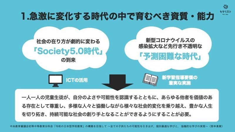 図解 パブコメ出そう 令和の日本型学校教育 の構築を目指して 答申素案 たかのまさこ 教育メディア編集長 Note