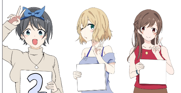 キャラ集合絵みたいなので練習 Mokoko Note
