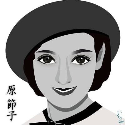 伝説の美人女優 原節子 のイラスト 輝っち Note 伝説の美人女優 原節子 のイラスト 輝っち Note