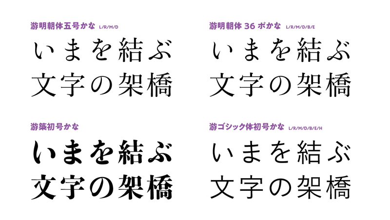 游明朝体 36ポかな 游明朝体 36ポかな