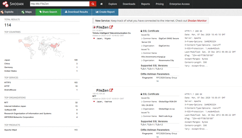 Osint Shodanを使ってfilezenを探せ その1 Aloha Note Osint Shodanを使ってfilezenを探せ その1 Aloha Note