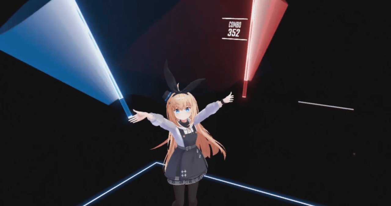Steam版beatsaberにoculusquest2でアバター導入 Vmcavatar編 ぴちゅった Note