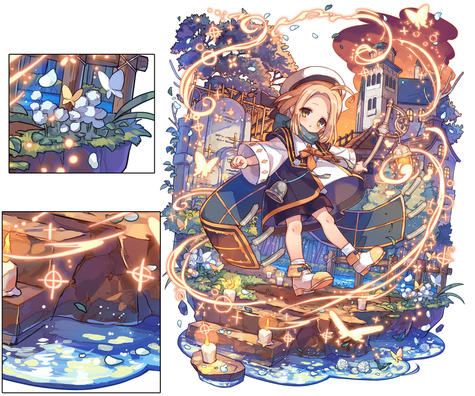 メルストのユニットイラストの制作工程 Happy Elements カカリアスタジオ Note