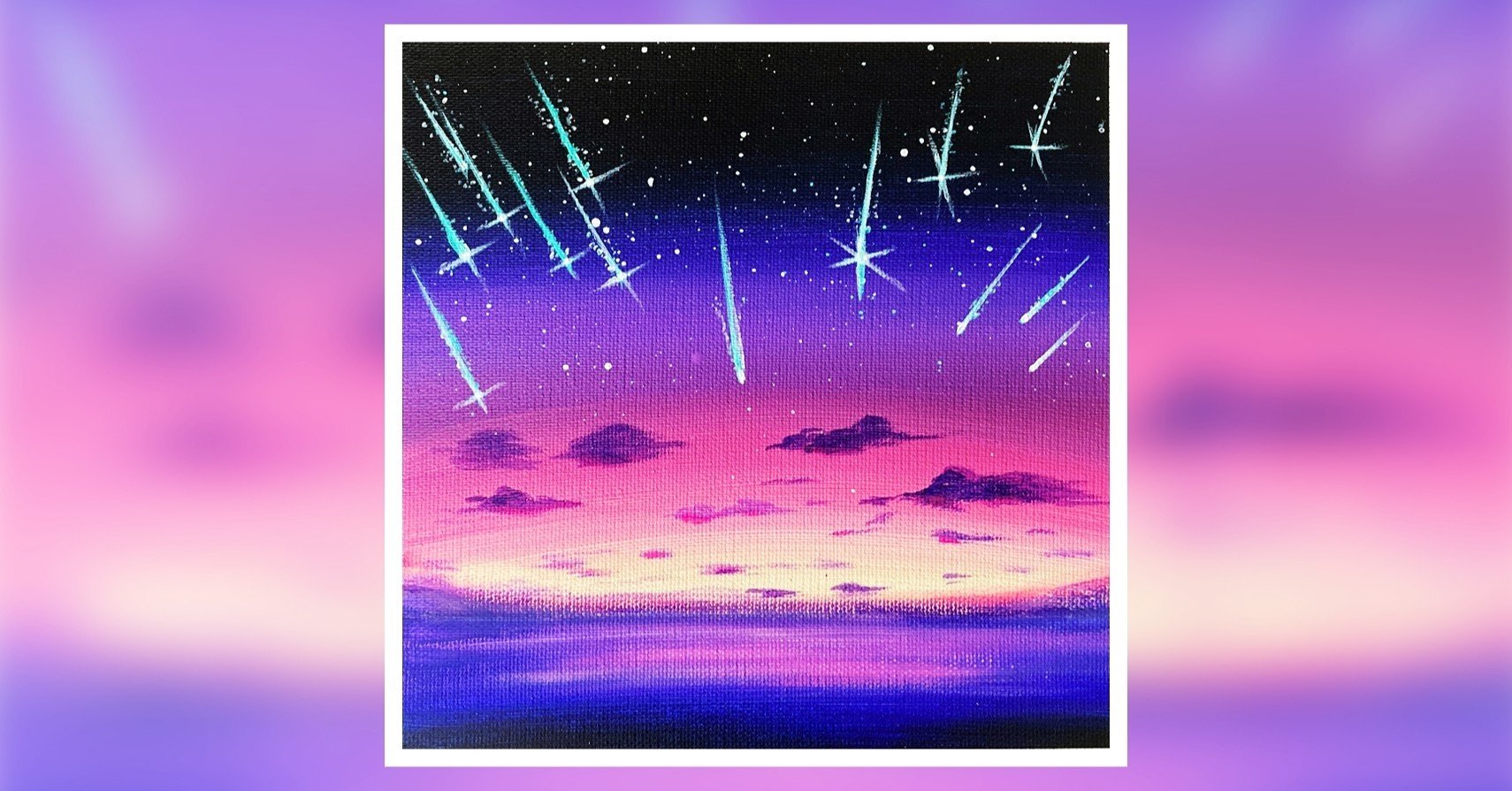 アクリル絵の具で 流星の夜 を描く方法 初心者が簡単に絵を描く方法 Junya Art Note アクリル絵の具で 流星の夜 を描く方法 初心者が簡単に絵を描く方法 Junya Art Note