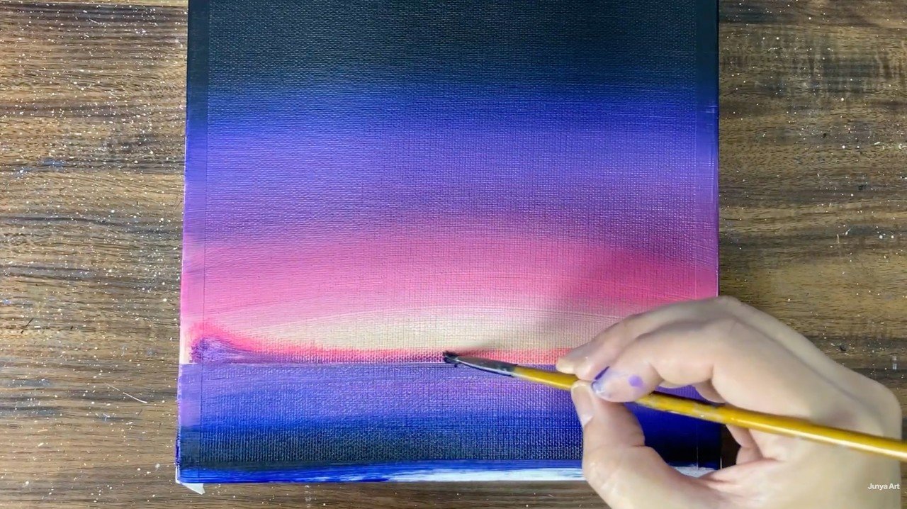 アクリル絵の具で 流星の夜 を描く方法 初心者が簡単に絵を描く方法 Junya Art Note アクリル絵の具で 流星の夜 を描く方法 初心者が簡単に絵を描く方法 Junya Art Note