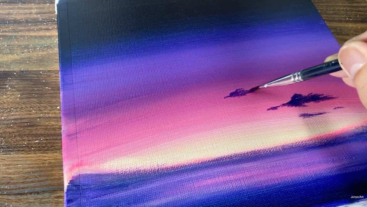 アクリル絵の具で 流星の夜 を描く方法 初心者が簡単に絵を描く方法 Junya Art Note アクリル絵の具で 流星の夜 を描く方法 初心者が簡単に絵を描く方法 Junya Art Note