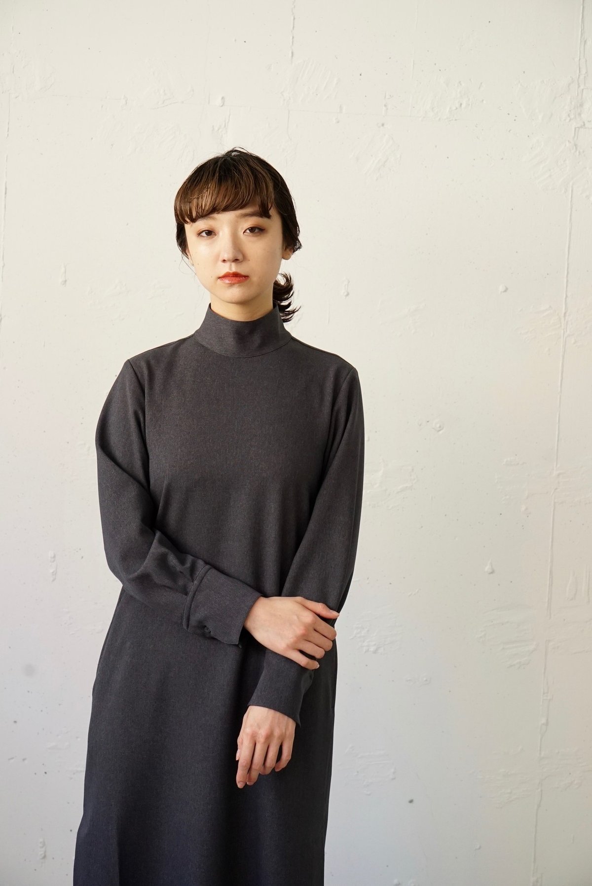 foufou high neck cut sew one piece 