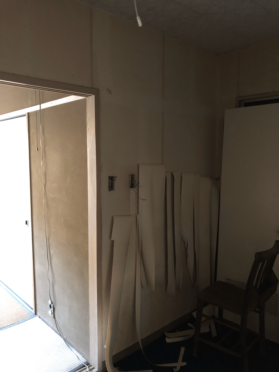 スイッチ類を取り去る 壁紙を剥がす Diyとぴーことおすぎ Note