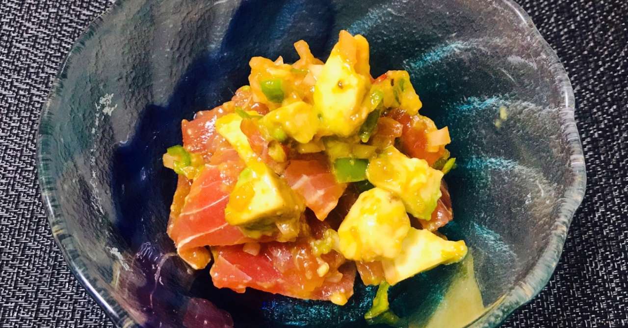 レシピ ハワイアン料理 月2でリピ中 お得なマグロ落とし身で作るアヒポキ ぽん Note