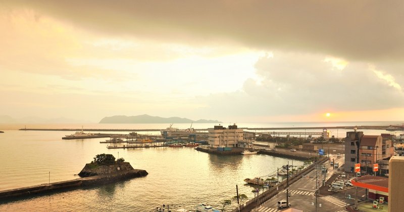 五島列島・福江島で見る太陽、そして虹