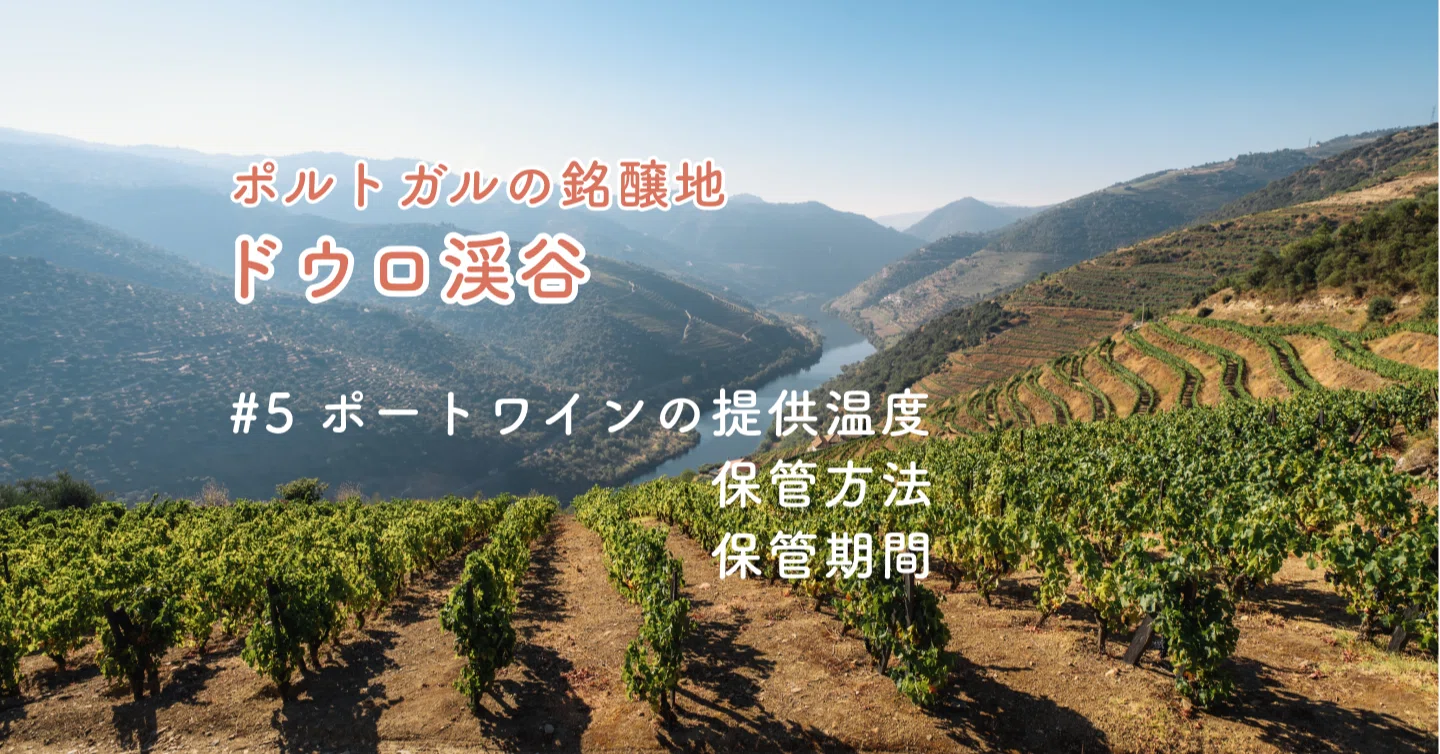 8. ポートワインの提供温度、抜栓後の保存期間など｜南部 旭彦