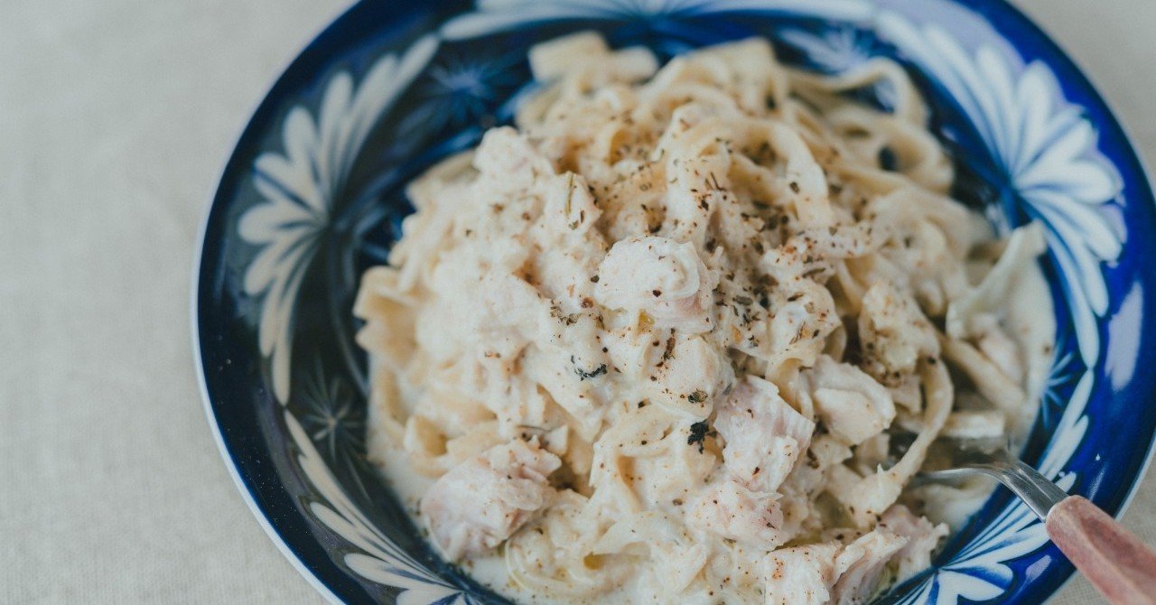 まぐろコンフィでつくるクリームパスタ Fishstand まぐろでつくるおうちごはん Note