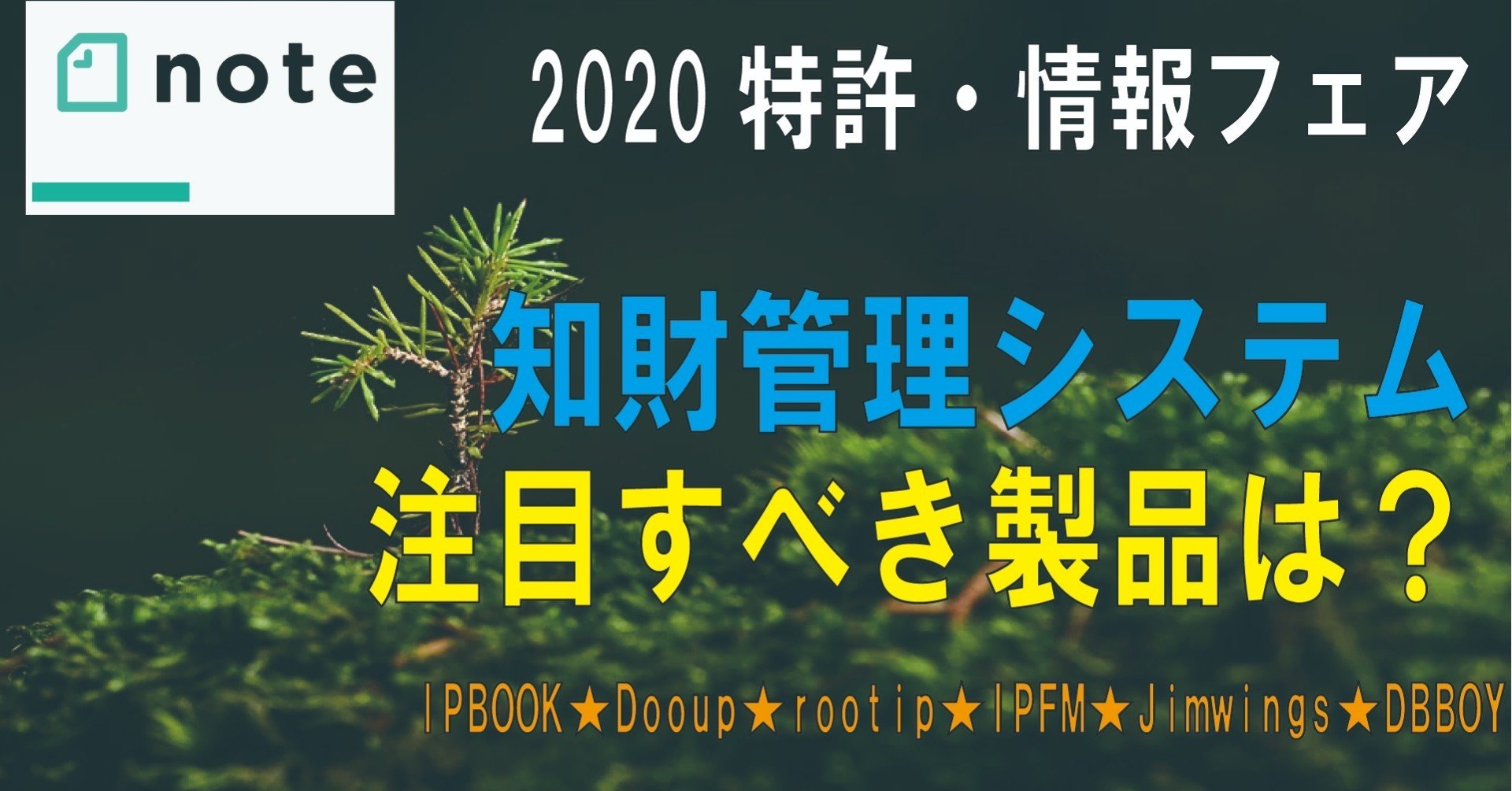 第2版】【2020特許情報フェア】最新の日本の知財管理システム6