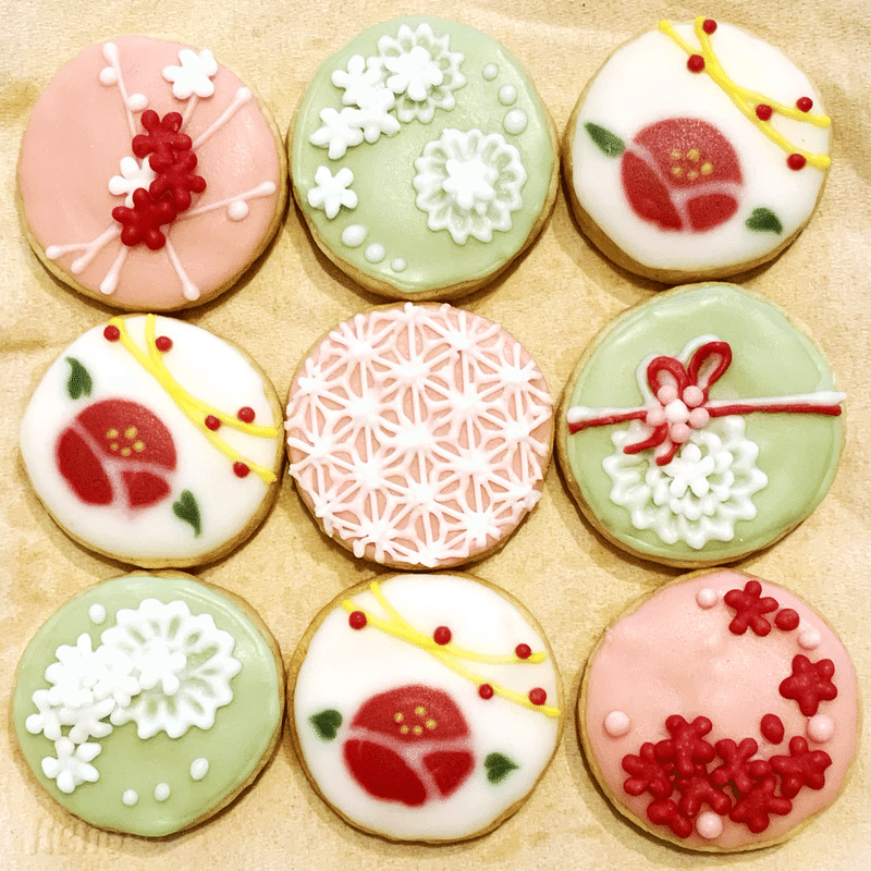 お菓子 お正月のアイシングクッキー モモコ Note お菓子 お正月のアイシングクッキー モモコ Note