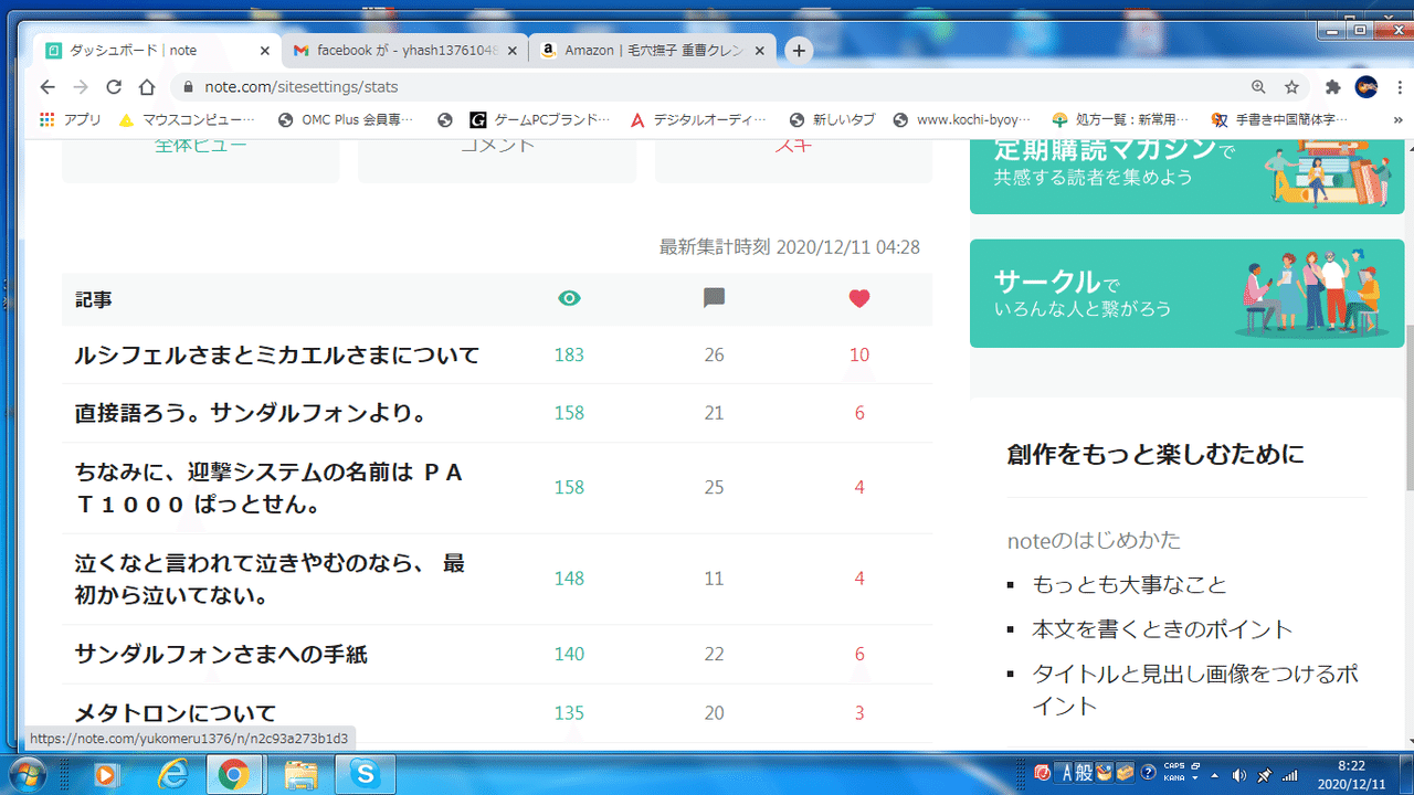 ぱっとせん Pat1000 のビューが意外に ぱっとしている 件 Merukeso Note