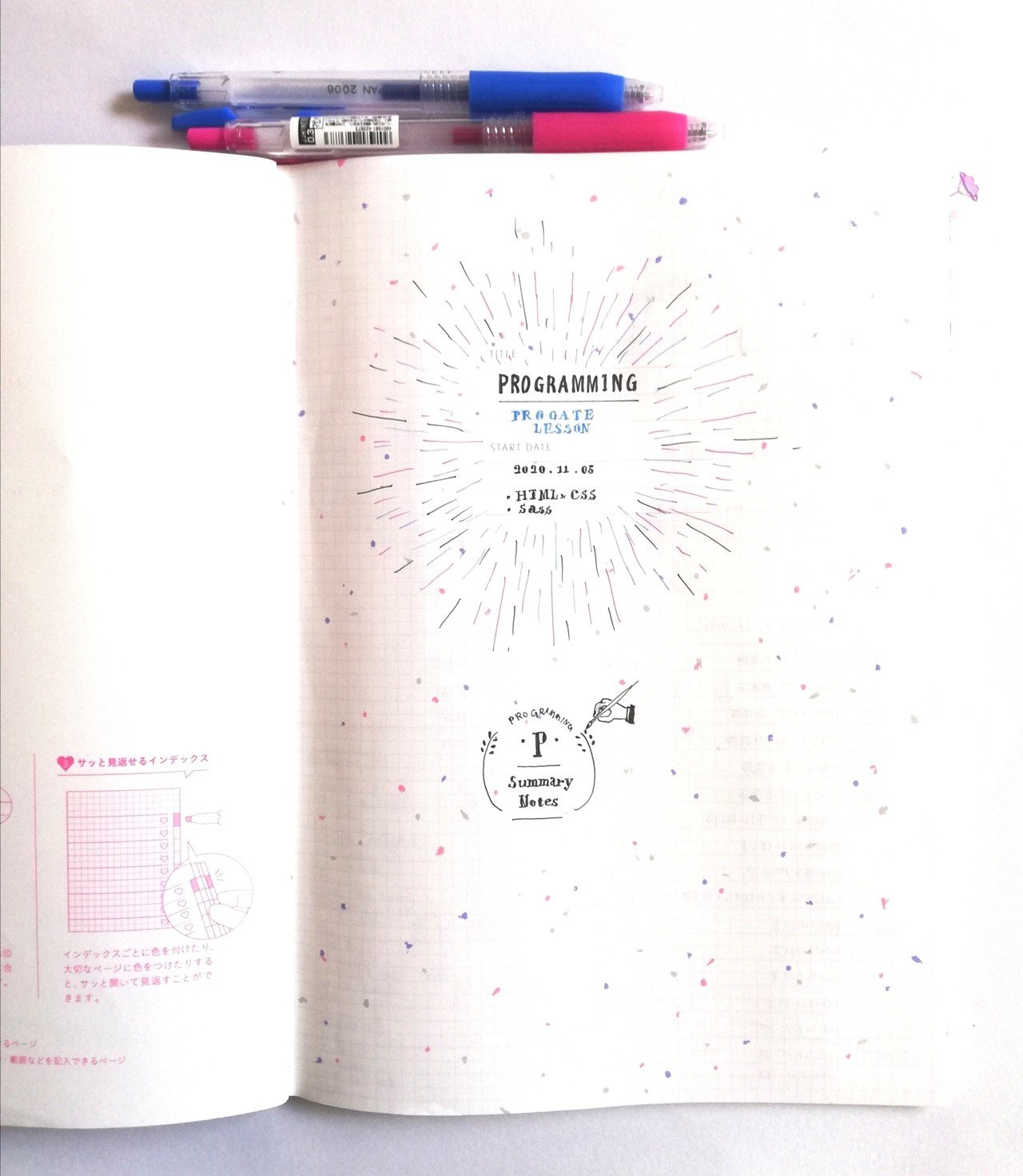 Studium Summary Note というノートで勉強を始めてみました きのっこ 水彩イラスト Note
