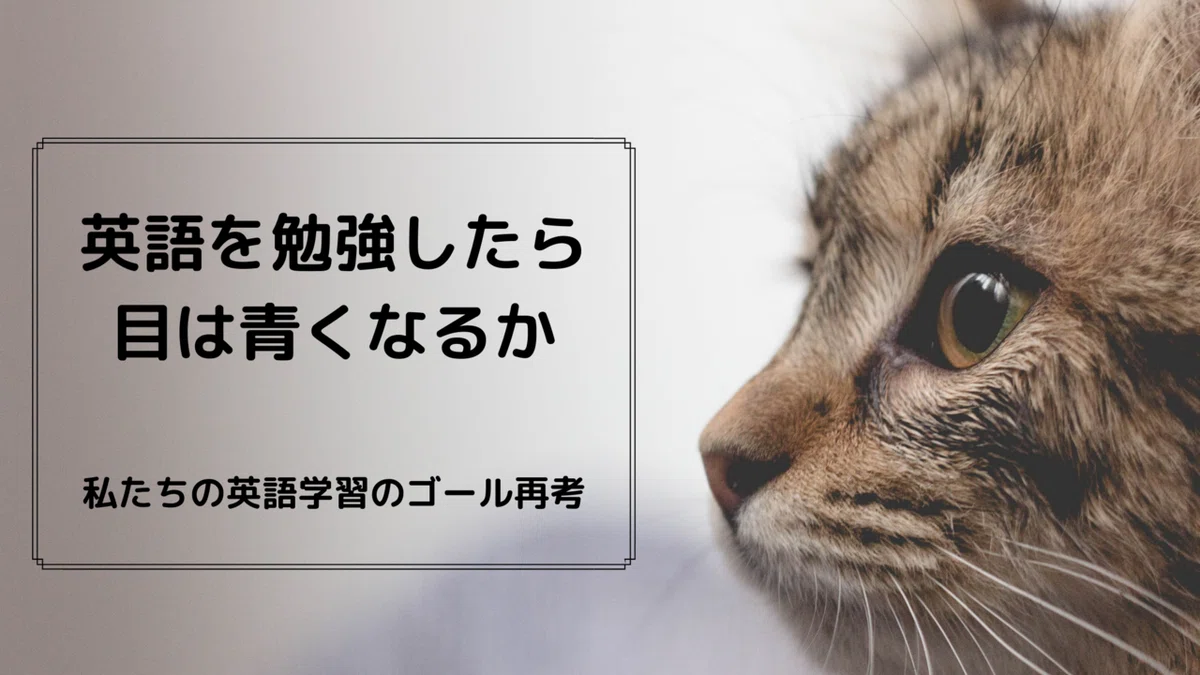 英語を勉強しても目は青くならない
