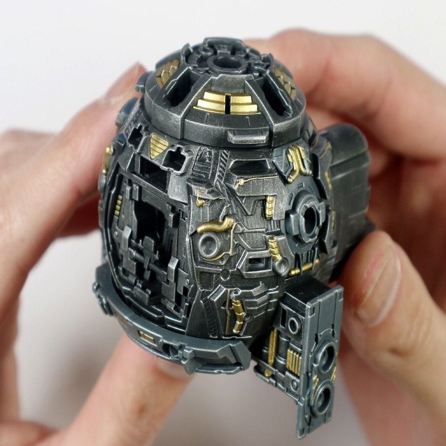 ガンプラ Mgボール Ver Ka の内部フレームを面相筆で部分塗装 ジンのガンプラ研究室 Note