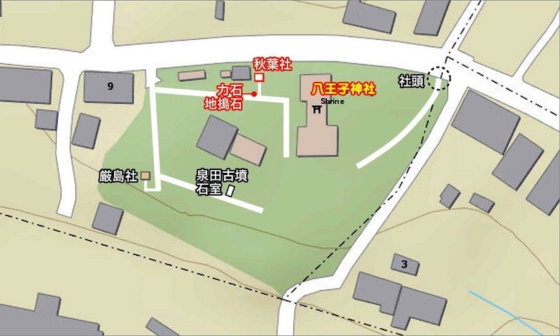 1MAP泉田町　八王子神社