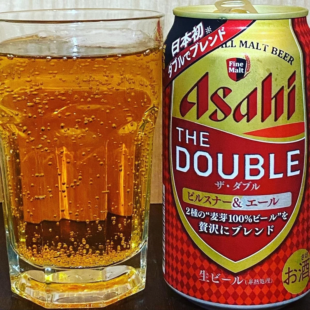 ゆるめのハーフ＆ハーフって感じの。Asahi THE DOUBLE