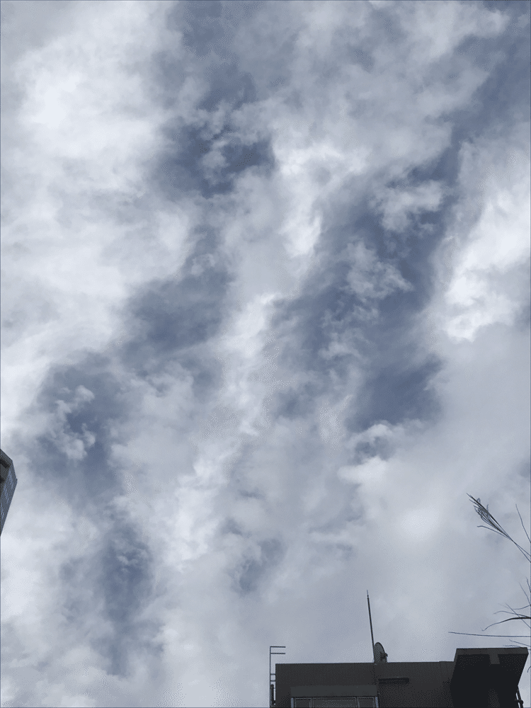 #くも #しろ #はいいろ #あお #グラデーション #しろとあおのコントラスト #パステル #パウルクレー  #cloud #whitegrey #blue #gradation #contrast #betweenwhiteandblue #pastel #paulklee 