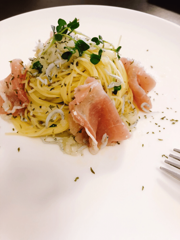 男の欲望めし 12 しらすと生ハムのカルパッチョ風冷製パスタ 静 霧一 料理と小説 Note 男の欲望めし 12 しらすと生ハムのカルパッチョ風冷製パスタ 静 霧一 料理と小説 Note