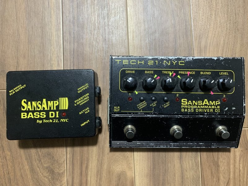 Tech21 SANSAMP PROGRAMMABLE BASS DRIVER DI（比較レビュー）｜5884 