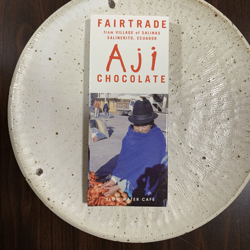 Slow Water Cafe Aji Chocolate Mari Note