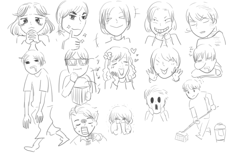 マンガを毎日0日描いてみた 振り返り かきもち ものかき物理学徒 Note