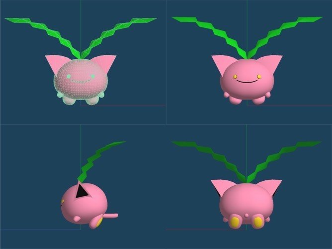 Mmdモデルを作る超初心者の作業記録メモ 19 ポケモンシリーズ もにゃ Note