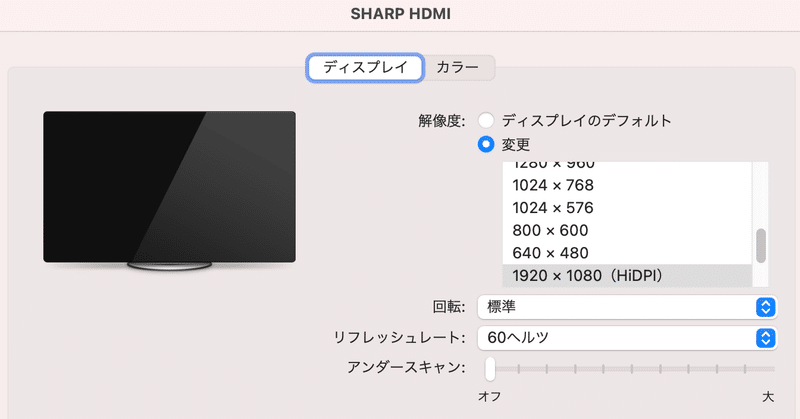 文字が小さすぎたらこの設定 4kテレビをmacのディスプレイとして使う時のhidpi設定 Rai Chan Note