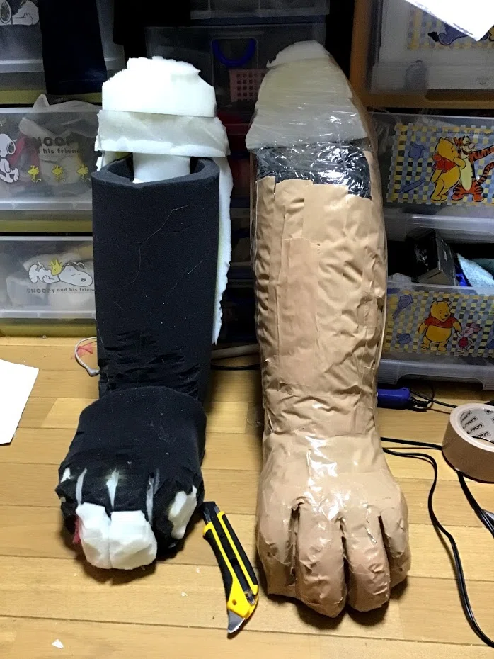 着ぐるみ制作】逆関節なケモ足の作り方【アドカレ9日目】｜響音カゲ