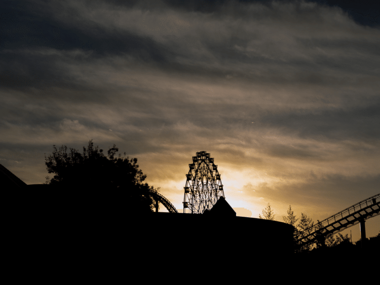 #写真 #スナップ写真 #夕方 #観覧車 雲