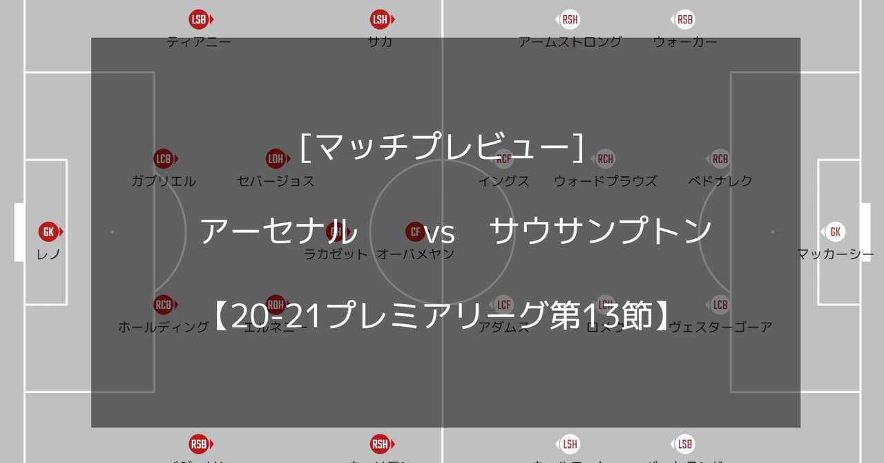 プレビュー アーセナルvsサウサンプトン あのころ見た光 21プレミアリーグ第13節 メランコ Note プレビュー アーセナルvsサウサンプトン あのころ見た光 21プレミアリーグ第13節 メランコ Note