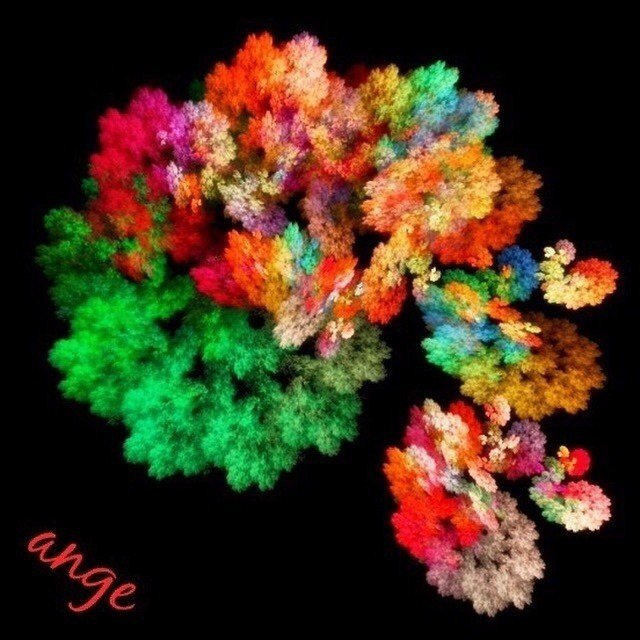 この作品はapophysisと言うソフトを使って作りました。
#apophysis #fractal #fractals #フラクタル #colors #color