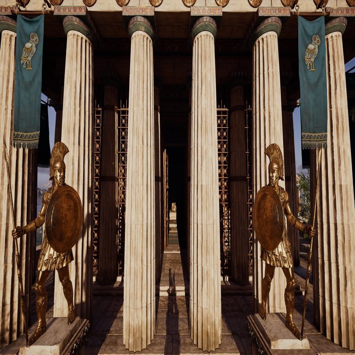 17 アテネの守護神アテナ パルテノスが祀られている神殿 Nyamhas Note