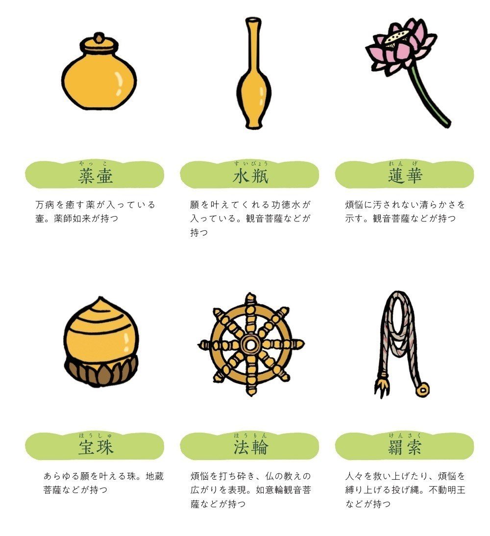 持ち物」を見れば、どんな力の持ち主かわかる！｜仏像のキホン講座＃2