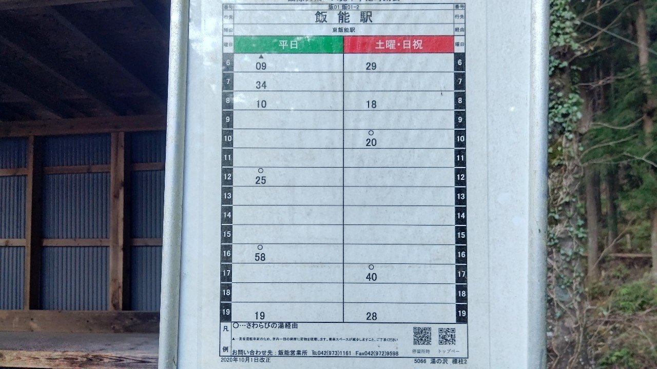 2020年12月18日～国際興業バス 飯01系統に揺られて... [湯の沢→飯能駅 編]～｜ホットメッセンジャーけんたろう