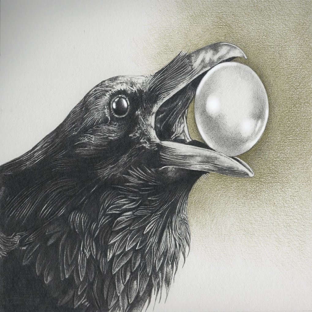 月をのみこんだカラス｜nite, image size:1280x1019