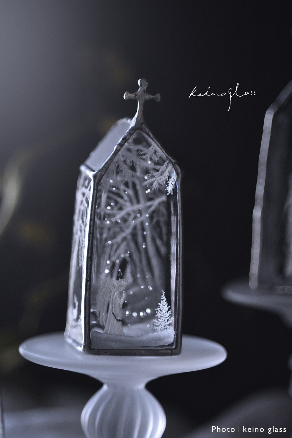 keino glass｜winter forest《1》｜｜SCRIPTORIUM｜菫色の写字室